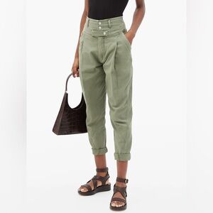 Frame Twisted Trouser in Washed Military Size 29
